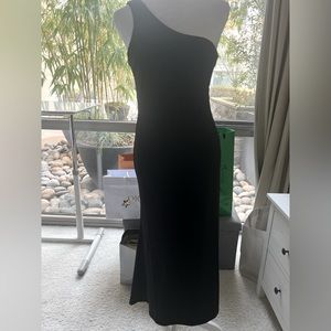 Black one shoulder dress with tags brand new!